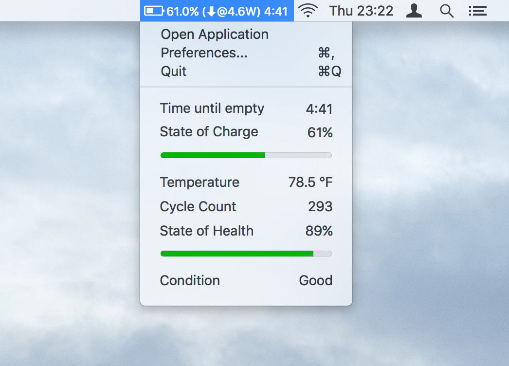 使用「coconut Battery」查看MacBook电池剩余使用时间 第2张-SoftGoing