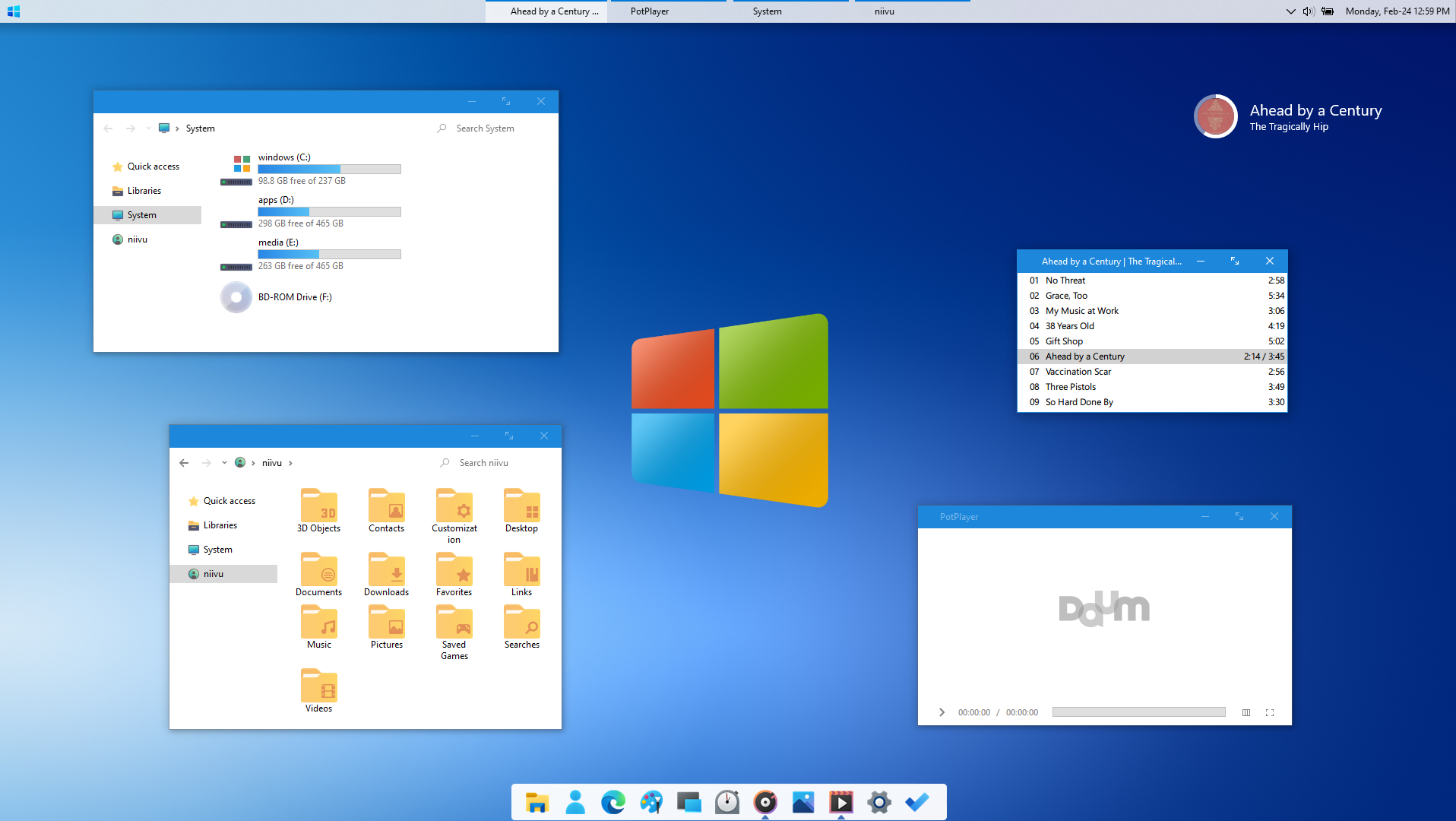 使用「Windows 10X」的界面主题,简洁清爽 第1张-SoftGoing