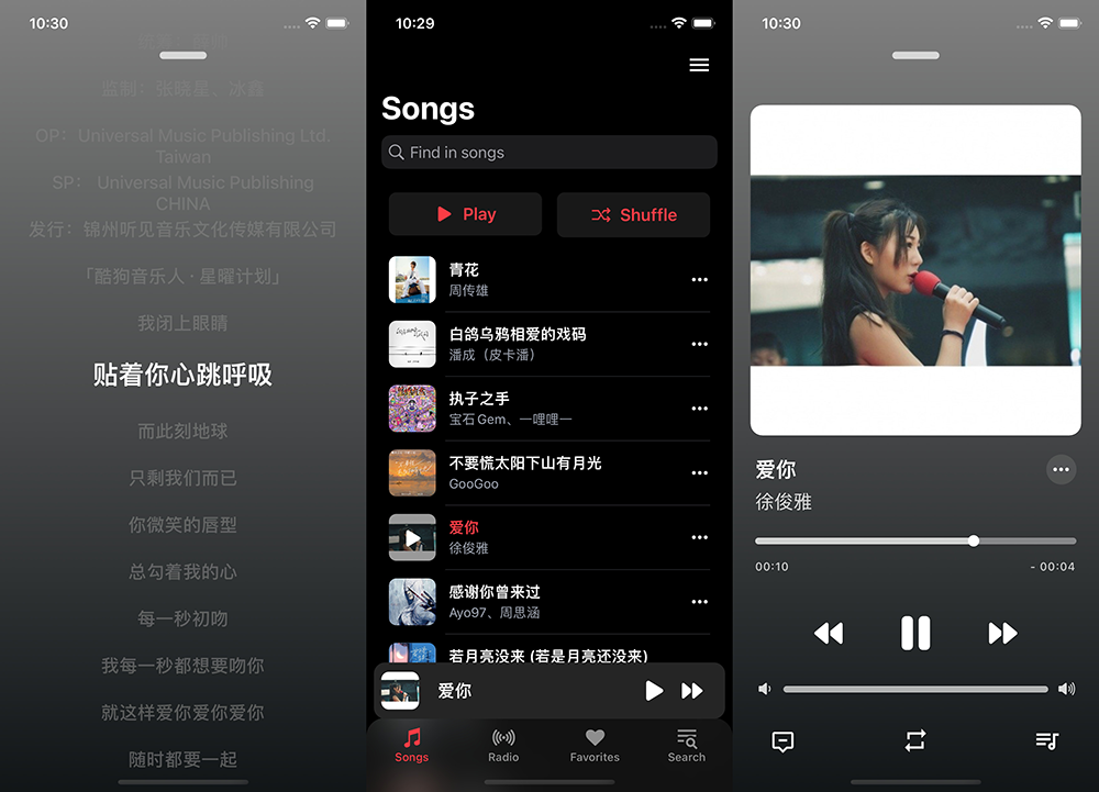CyMusic - 苹果 iOS 免费开源播放器,支持自定义音源 第1张-SoftGoing
